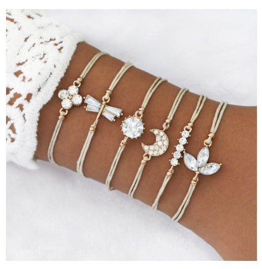 Simiya style multilayer chain bracelet