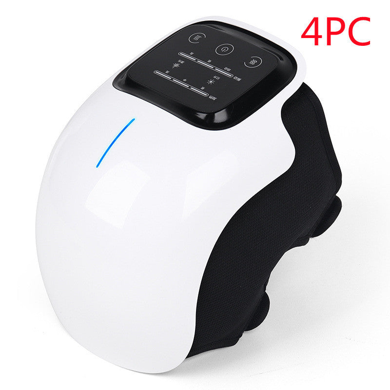 White Vibration Knee Massager fully formed with a white background