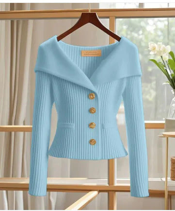 High-end Design Petite Spring Blossom  Office Cardigan