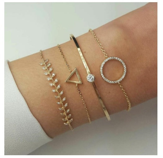 Simiya style multilayer chain bracelet