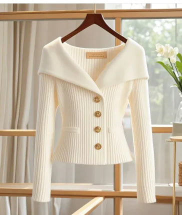 High-end Design Petite Spring Blossom  Office Cardigan