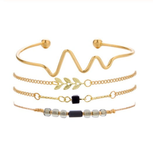 Simiya style multilayer chain bracelet