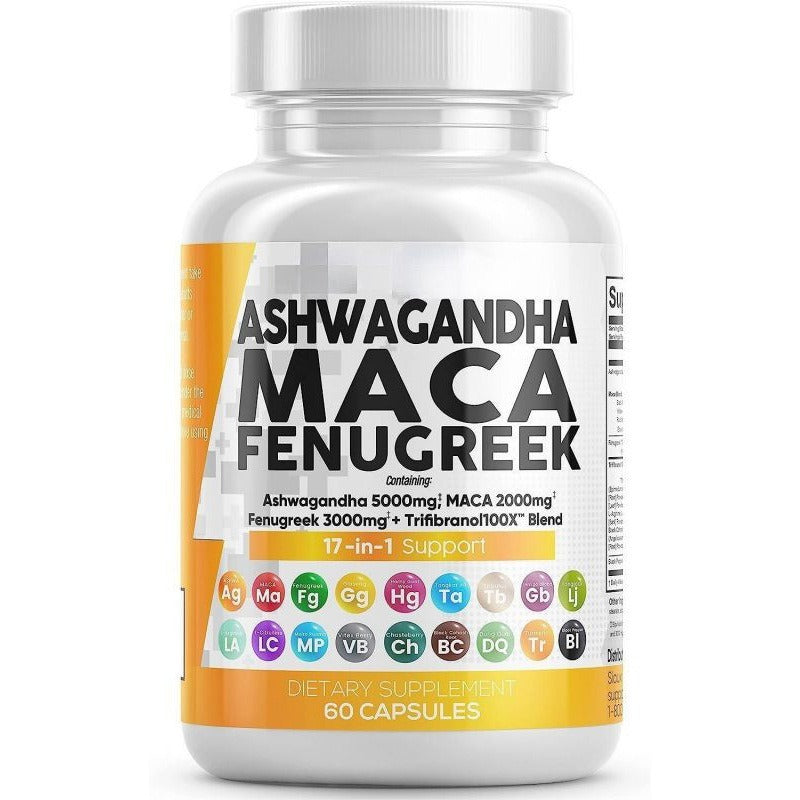 Ashwagandha Maca Fenugreek front cover