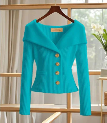 High-end Design Petite Spring Blossom  Office Cardigan