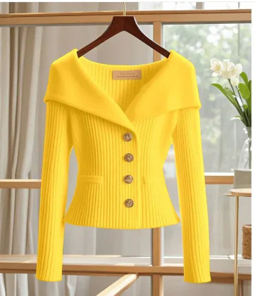 High-end Design Petite Spring Blossom  Office Cardigan