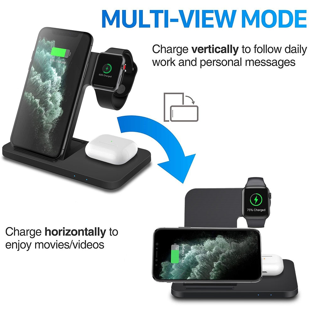 3in1 Wireless Charger Dock Station